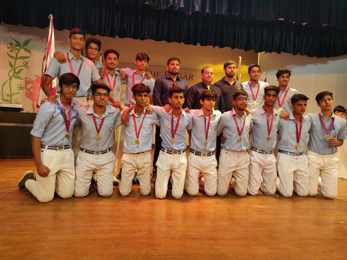 THE WINNING STROKE OF Brahm Dutt Blue Bells Public School IN THE    ANNUAL SPORTS MEET AT THE SAGAR SCHOOL